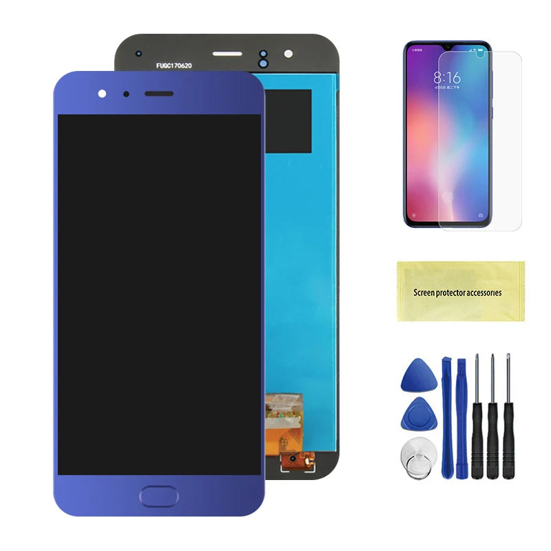 Mi 6 Display Screen with Frame, for Xiaomi Mi 6 MCE16 Lcd Display Digital Touch Screen with Frame for Xiaomi Mi6 Replacement Xiaomi phone repair parts