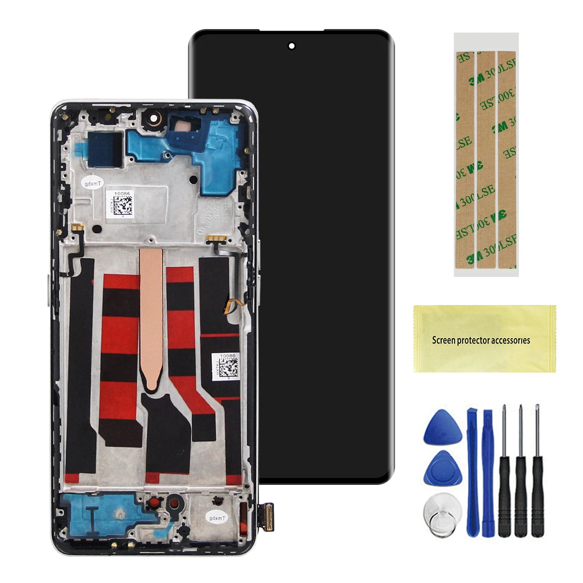 Super Amoled/TFT For Oppo Reno8 T 8T 5G LCD Display Touch Panel Digitizer For Reno8 T 5G CPH2505 LCD With Frame Replacement OPPO phone repair parts