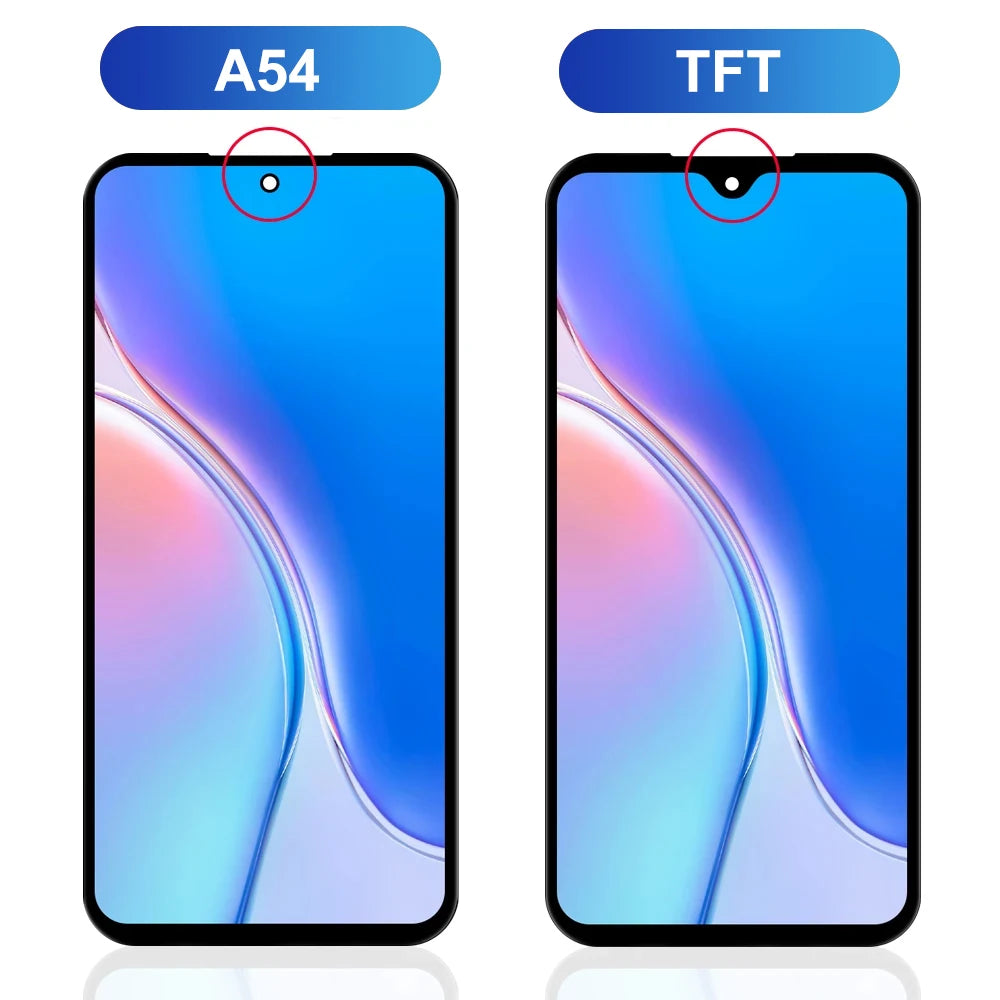 TFT A54 Display Screen for Samsung Galaxy A54 A546B A546B/DS LCD Display Digital Touch Screen with Frame Replacement Samsung phone repair parts