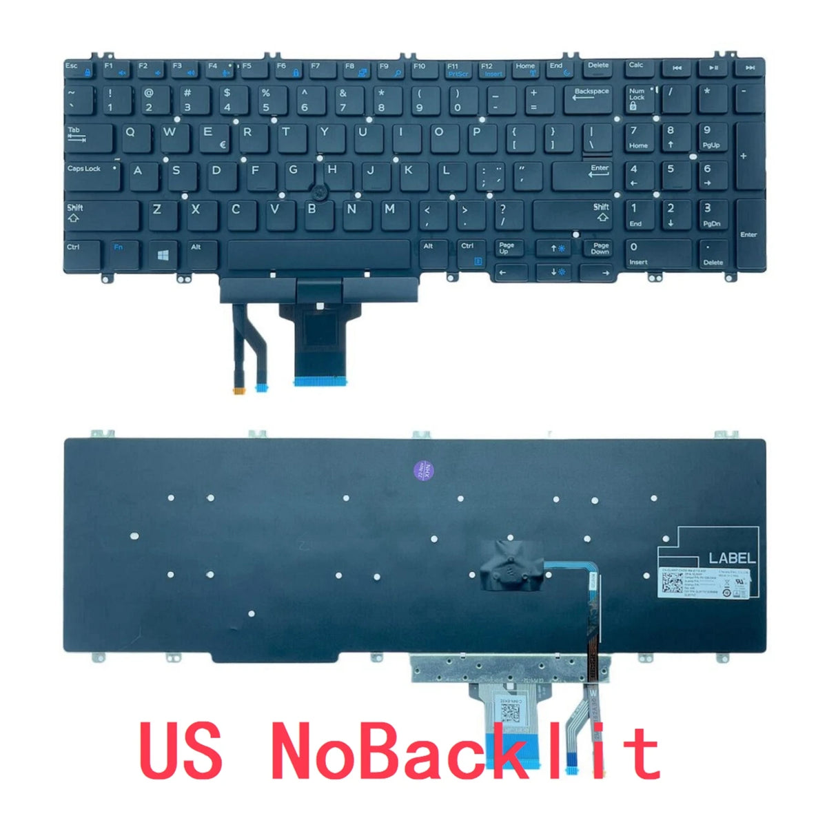 New US Russian Spanish Latin Brazil Portuguese Laptop Backlit Keyboard For Dell Precision 7530 7540 M7530 E7530 7730 7740 02JWKFDell laptop repair parts