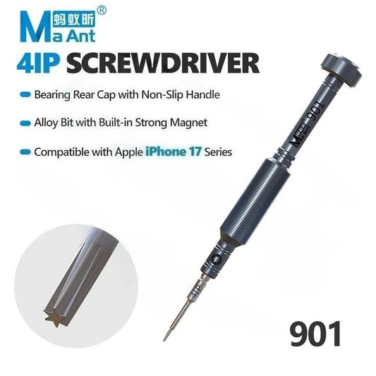 MaAnt 4IP Strong Magnet Screwdriver with Non-Slip Handle and Alloy Bit for IPhone 17 Repair and Disassembly Screwdriver Tool Professional Repair Tools