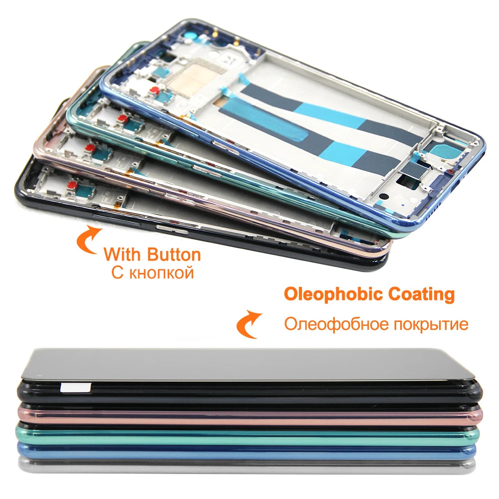 Mi 11 Lite Display Screen , for Xiaomi Mi 11 Lite 5G M2101K9G M2101K9C Lcd Display Digital Touch Screen with Frame Replacement Xiaomi phone repair parts