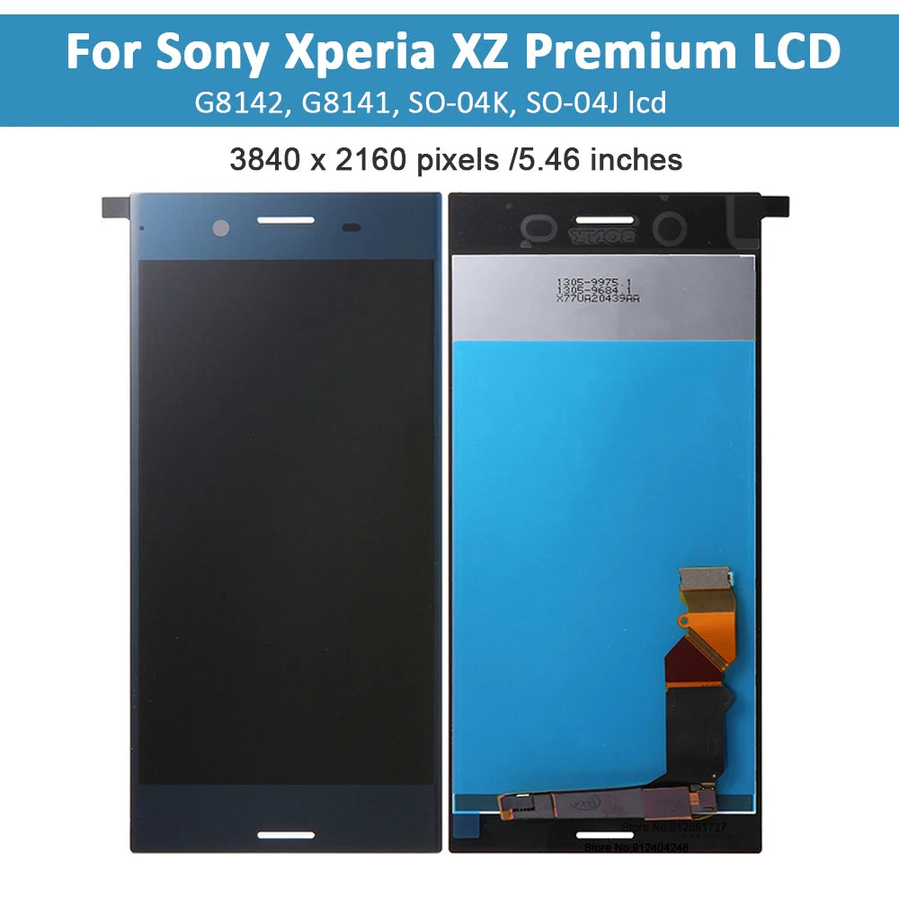 5.5" Original LCD display For SONY XPERIA XZ Premium LCD Screen With Touch Panel G8142 G8141 LCD Digitizer Assembly Replacement Sony phone repair parts