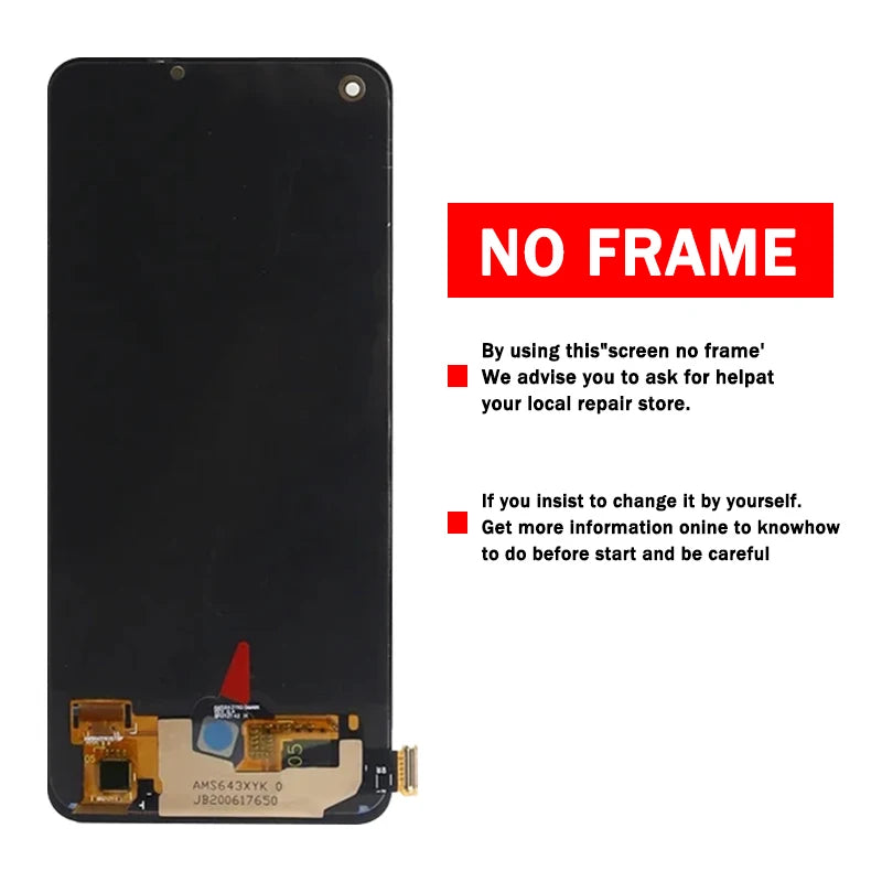 6.43“”Super AMOLED For OnePlus Nord N20 5G LCD Display Screen Touch Panel Digitizer For 1+Nord N20 5G GN2200 CPH2459  LCD  OnePlus phone repair parts
