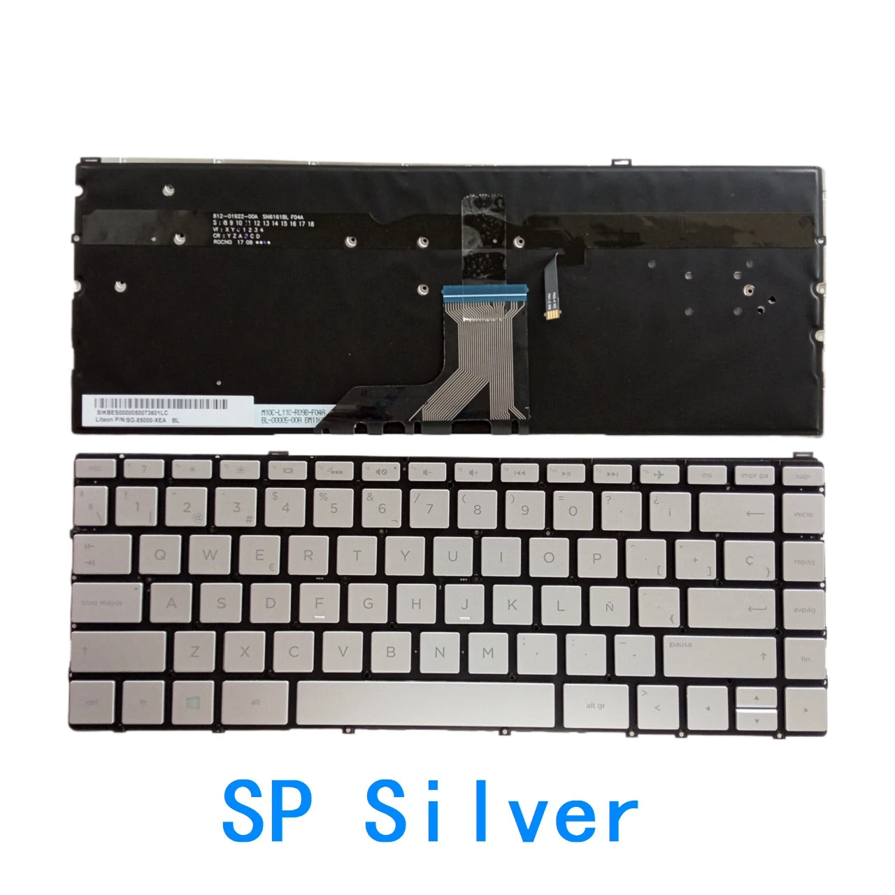 New US Russian Spanish language  Backlit Keyboard For HP Spectre X360 13W 13-W 13-AC Notebook PC Replacement Keyboard  HP laptop repair parts