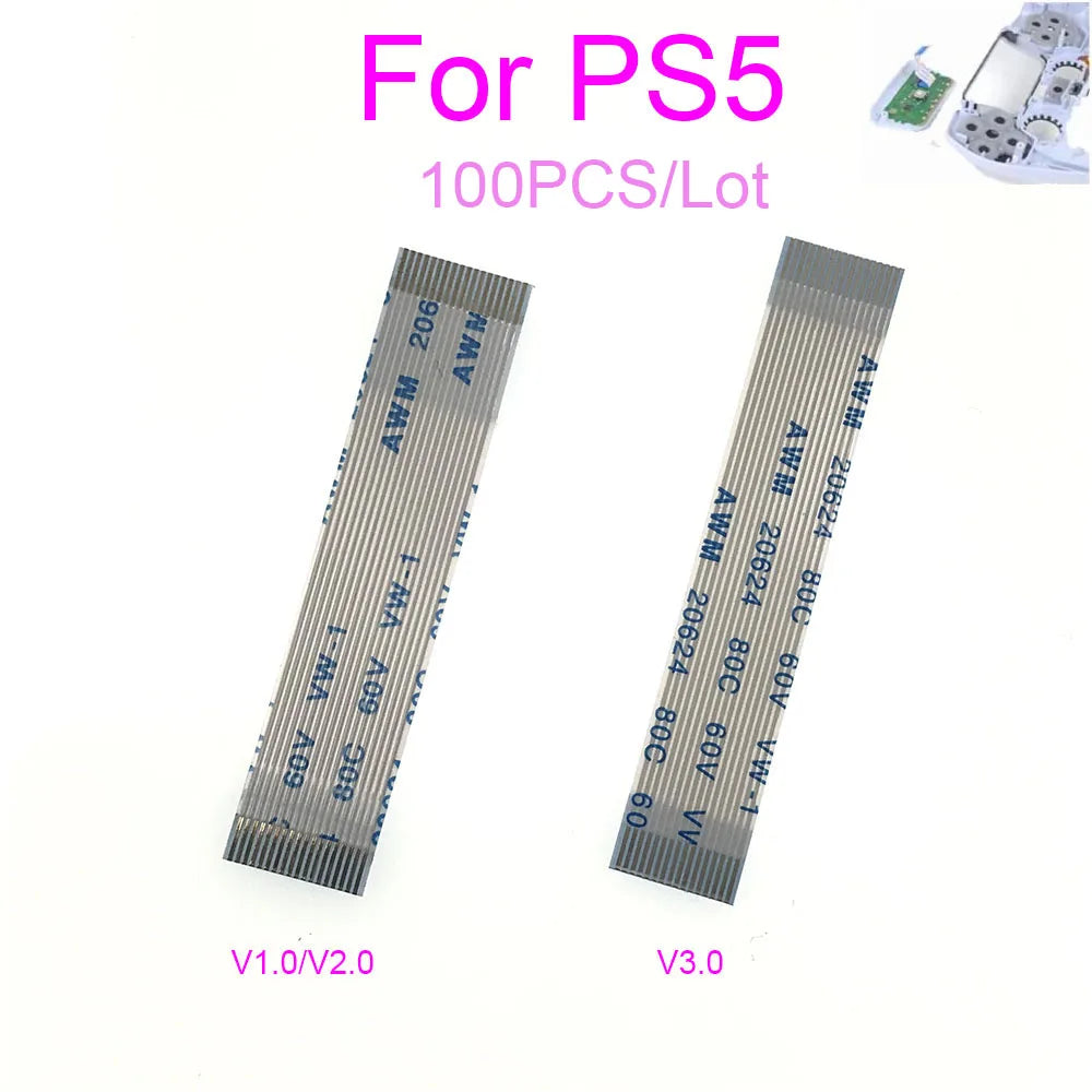 100Pcs For Playstation 5 BDM-010 020 030 Touch Flex Ribbon Cable 18pin 16pin For PS 5 Controller Touchpad Connect Cable Game console repair parts