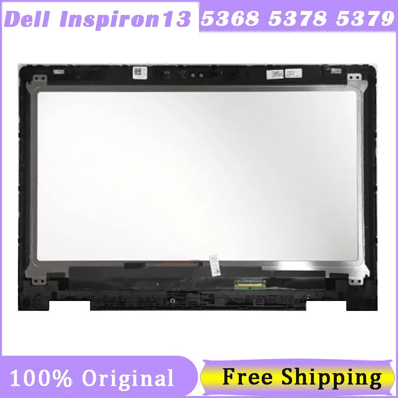 13.3" Touch Screen For Dell Inspiron 13 5368 5378 5379 P69G  Screen Assembly with Bezel B133HAB01.0 NV133FHM-N41 A11 HD FHD  Dell laptop repair parts