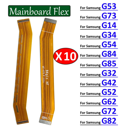 10Pcs, Main Motherboard Board Mainboard Flex Cable For Motorola Moto G14 G34 G54 G32 G42 G52 G62 G72 G82 G53 G73 G84 G85 5G Motorola phone repair parts