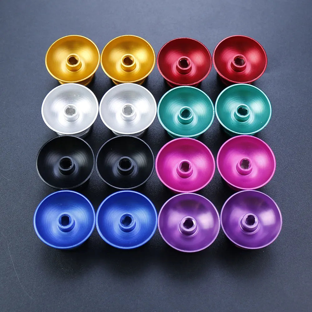 1Pair Aluminum Metal 3D Analog Joystick Thumb Stick Grip Cap Rocker Button For PS4 Pro Slim Xbox One Slim Series X S Controller Game console repair parts