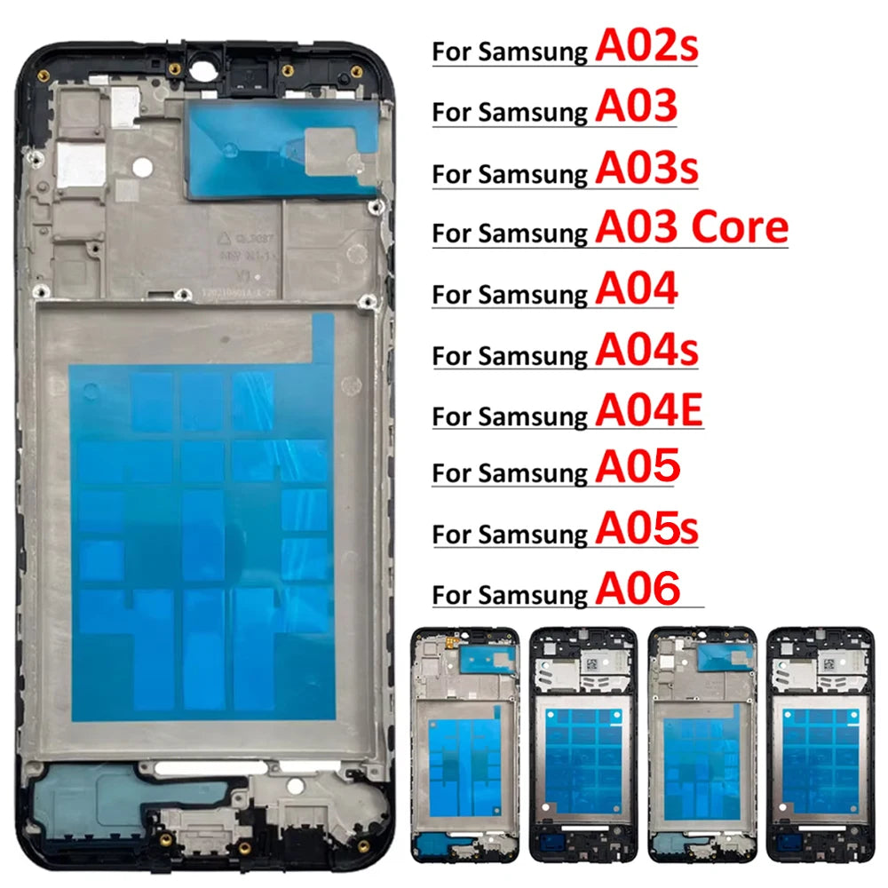 New For Samsung A02s A03s A03 Core A04 A04s A04E A05 A05s A06 Housing Middle Frame Bezel Middle Replacement Parts Middle Frame Samsung phone repair parts