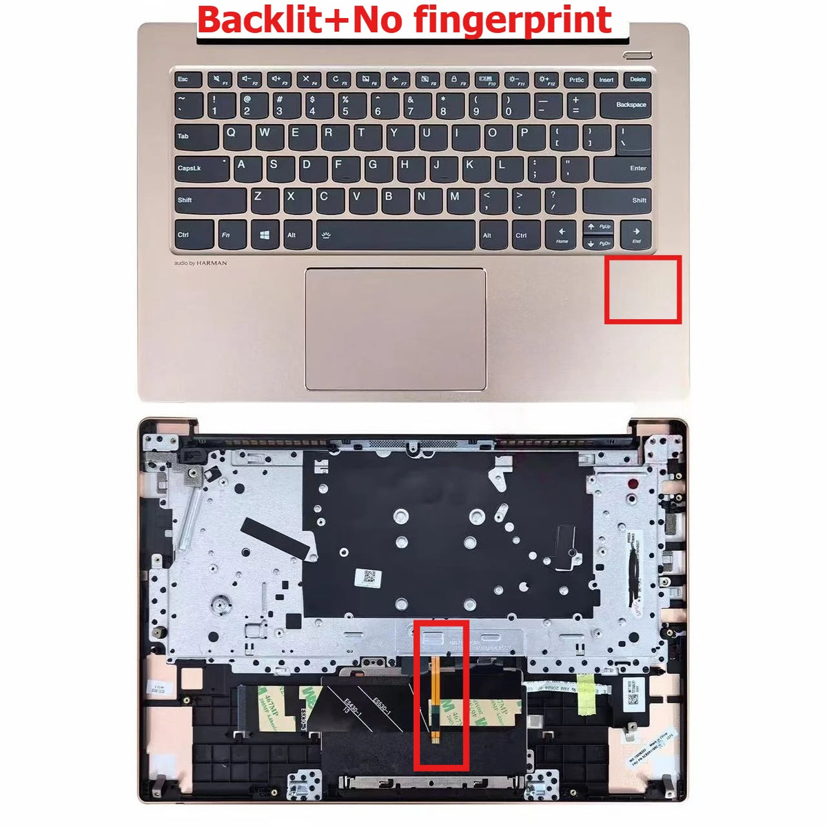 Upper case keyboard for Lenovo Xiaoxin AIR 14IKBR 14ARR 14IWL 530s-14ikb 2018 topcase palmrest C shell keyboard cover touchpad Lenovo laptop repair parts