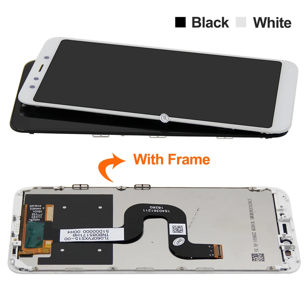Screen for Xiaomi Mi A2 M1804D2SG M1804D2SI Lcd Display Touch Screen Digitizer Assembly with Frame for Xiaomi Mi 6X Replacement Xiaomi phone repair parts
