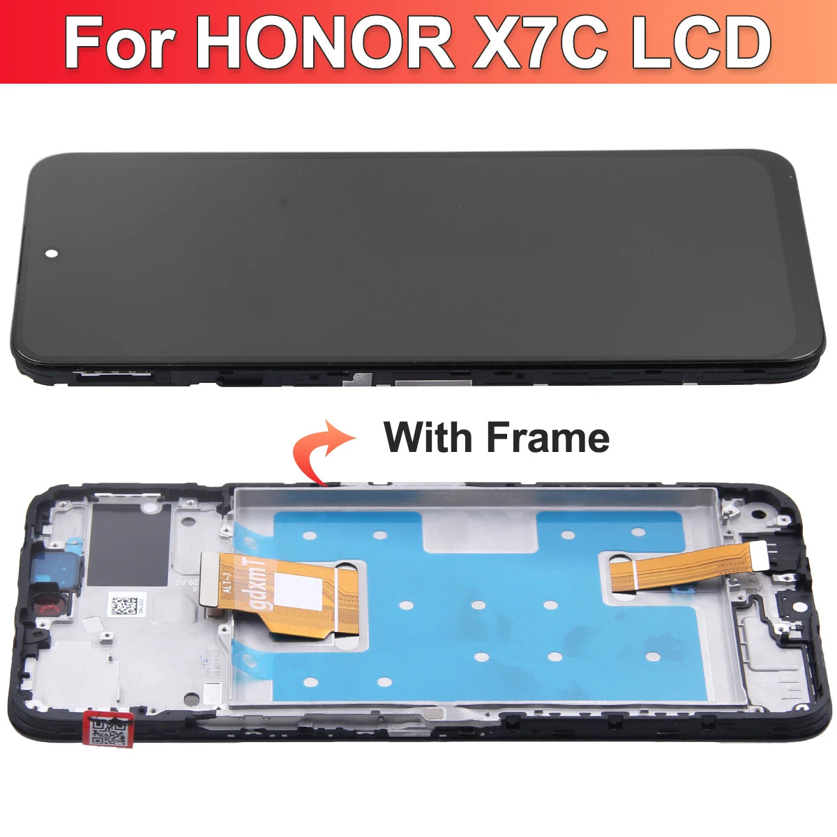 X7C For Huawei For Honor X7c Display Touch Screen Digitizer Panel Assembly Lcd Screen With Frame Repair Parts 100% Tested Honor phone repair parts