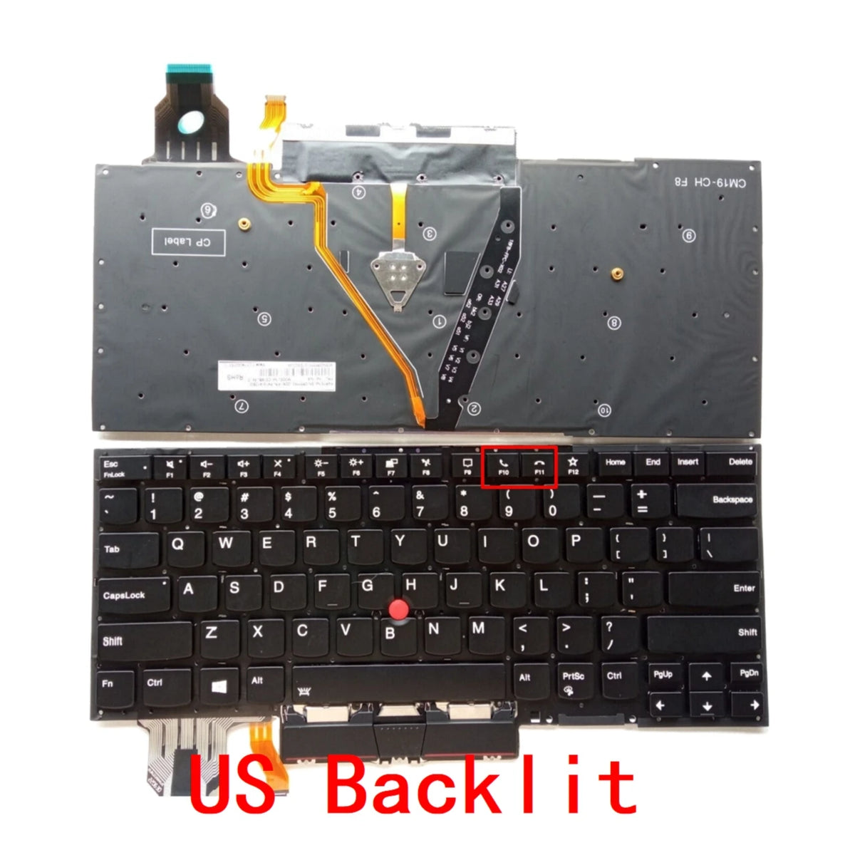 New US Spanish Laptop Backlit Keyboard For Lenovo Thinkpad X1 Carbon 7th Gen 7 2019 / X1 Carbon 8th Gen 8 2020 Lenovo laptop repair parts