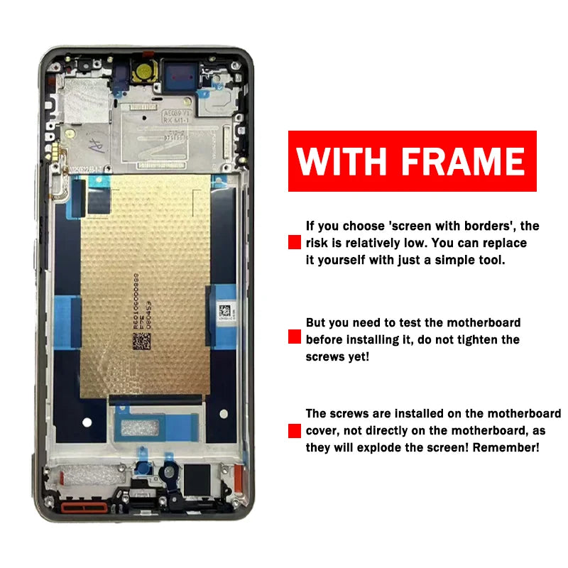 6.8''AMOLED 144Hz for Realme15 Pro Display Screen For Realme 15 Pro Lcd RMX5101 Display Screen Touch Digitizer Assembly  Oppo phone repair parts