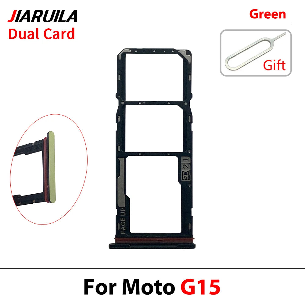 New For Motorola Moto G05 G15 G25 G75 G85 G56 G96 SIM Card Tray Slot Holder Adapter Accessories Motorola phone repair parts