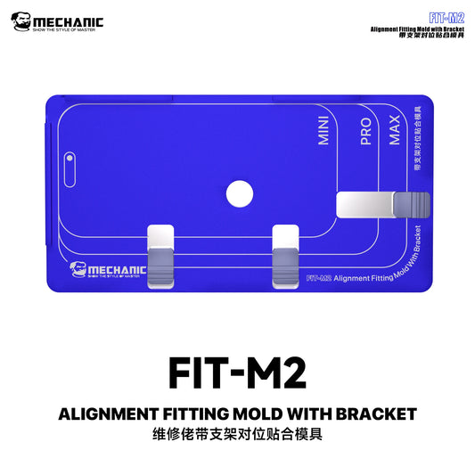 MECHANIC FIT-M2 Alignment Fitting Mold with Bracket For IP 12-17 PM Replacing Outer Screens/Cover Glass/Dry Adhesive Positioning Professional Repair Tools