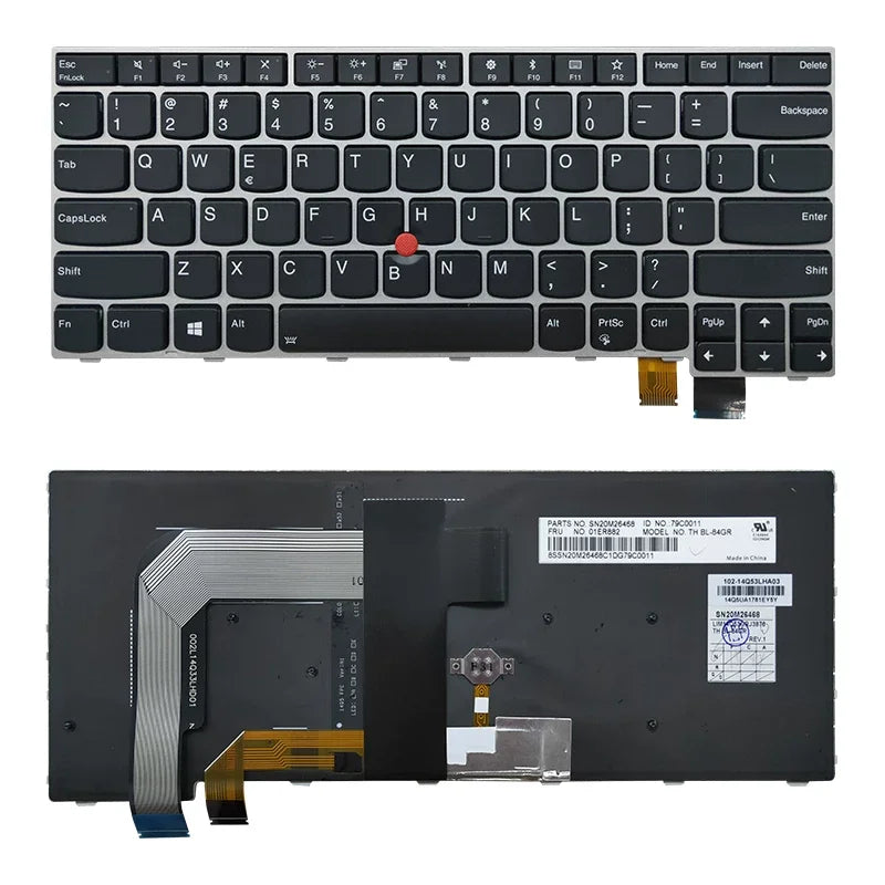 Upper case keyboard for Lenovo S2 T460s T470p T480 E431 E440 E450 T495 T490S keyboard keycap Lenovo laptop repair parts