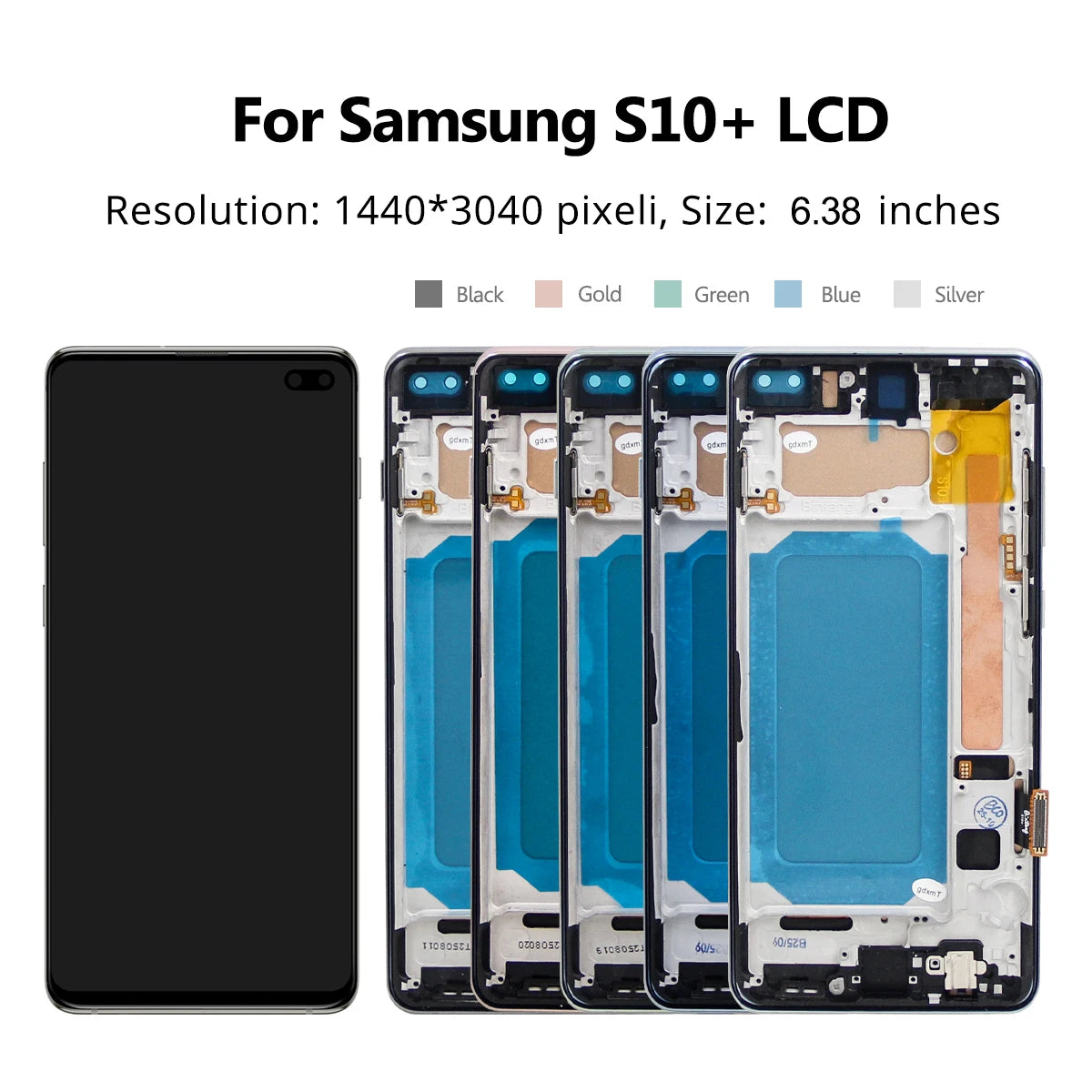 TFT with Frame For Samsung S10 Plus S10+ G975F Lcd Display Digital Touch Screen for Samsung S10 G973F Screen Replacement Parts Samsung phone repair parts