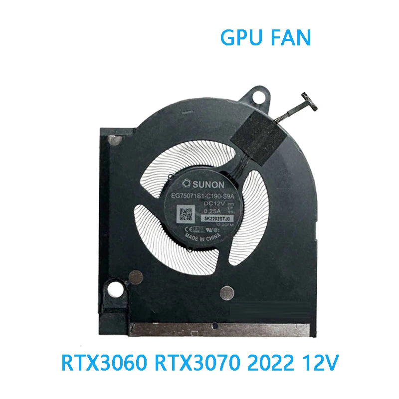 NEW ORIGINAL Laptop CPU GPU Cooling Fan For DELL G15 5520 5525 7620 G16 7620 RTX3050 RTX3060 RTX3070 2022 Dell laptop repair parts