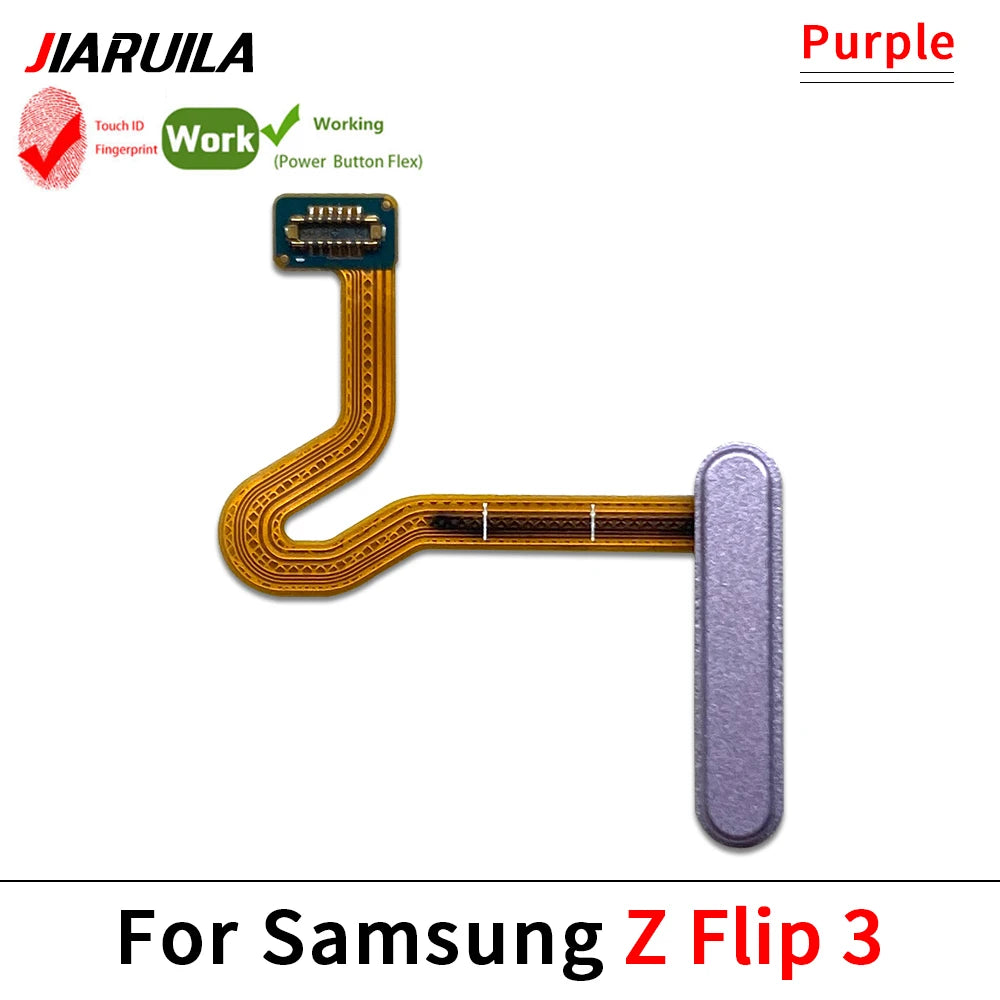 Fingerprint Home Button Fingerprint Menu Return Key Recognition Sensor Flex Cable For Samsung Z Flip 3 4 5 5G Samsung phone repair parts