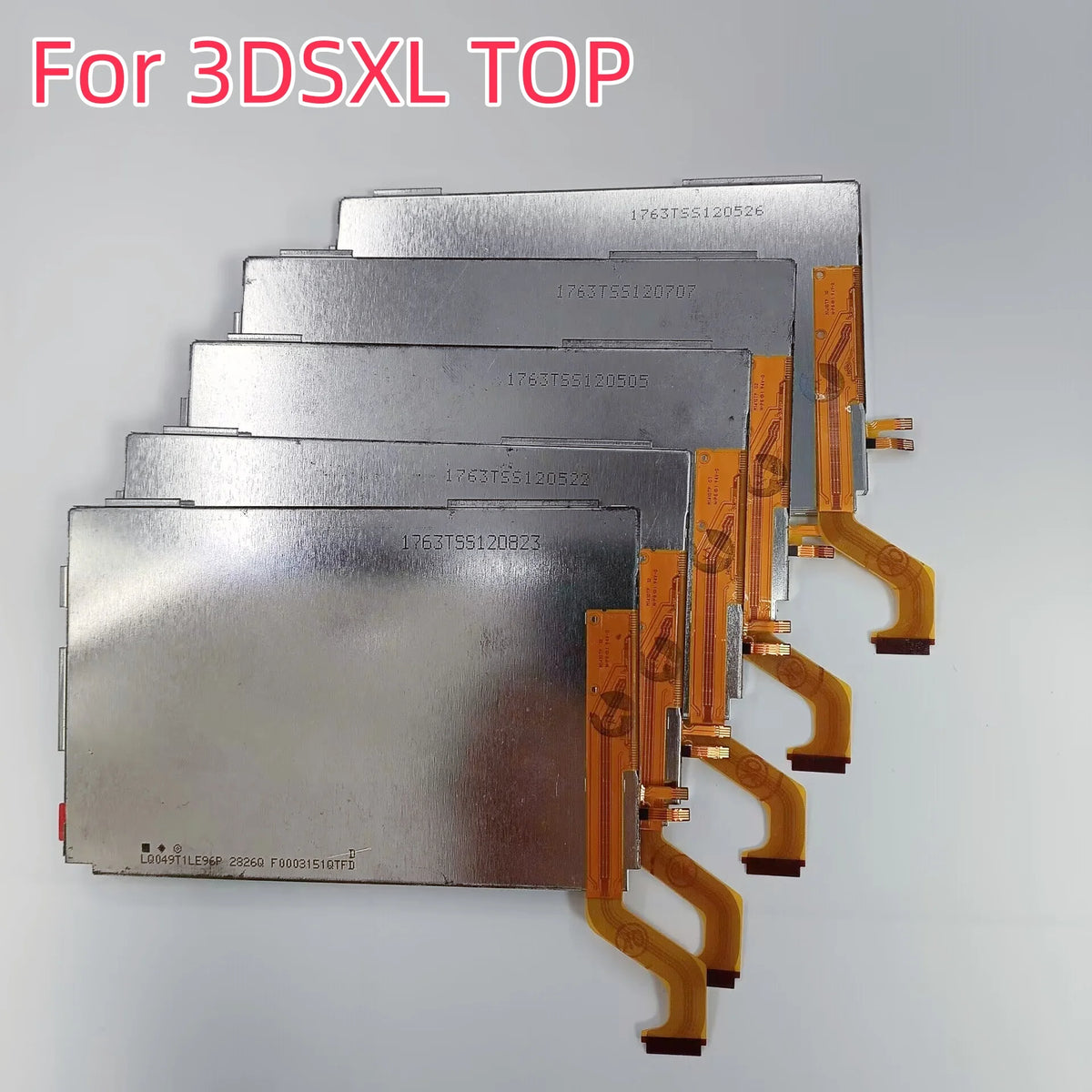 5pcs/lot Top/Upper or Bottom/Down Lcd Screen for 2012 Old Big 3DS XL/LL Replacement for 3DSXL Lcd Display  Game console repair parts