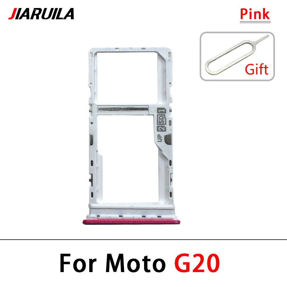 New For Motorola Moto G10 G20 G30 G50 G60 G60s G100 5G SIM Card Slot SD Card Tray Holder Adapter Replacement Parts Motorola phone repair parts