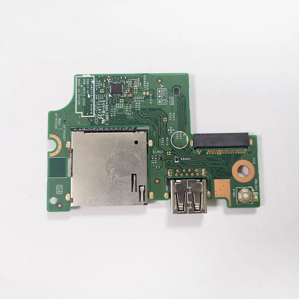 OEM For Dell Inspiron 7370 7373 laptop Power Button Board Cable switch USB Jack Card reader board Repairing Accessories 0HC1R9 Dell laptop repair parts