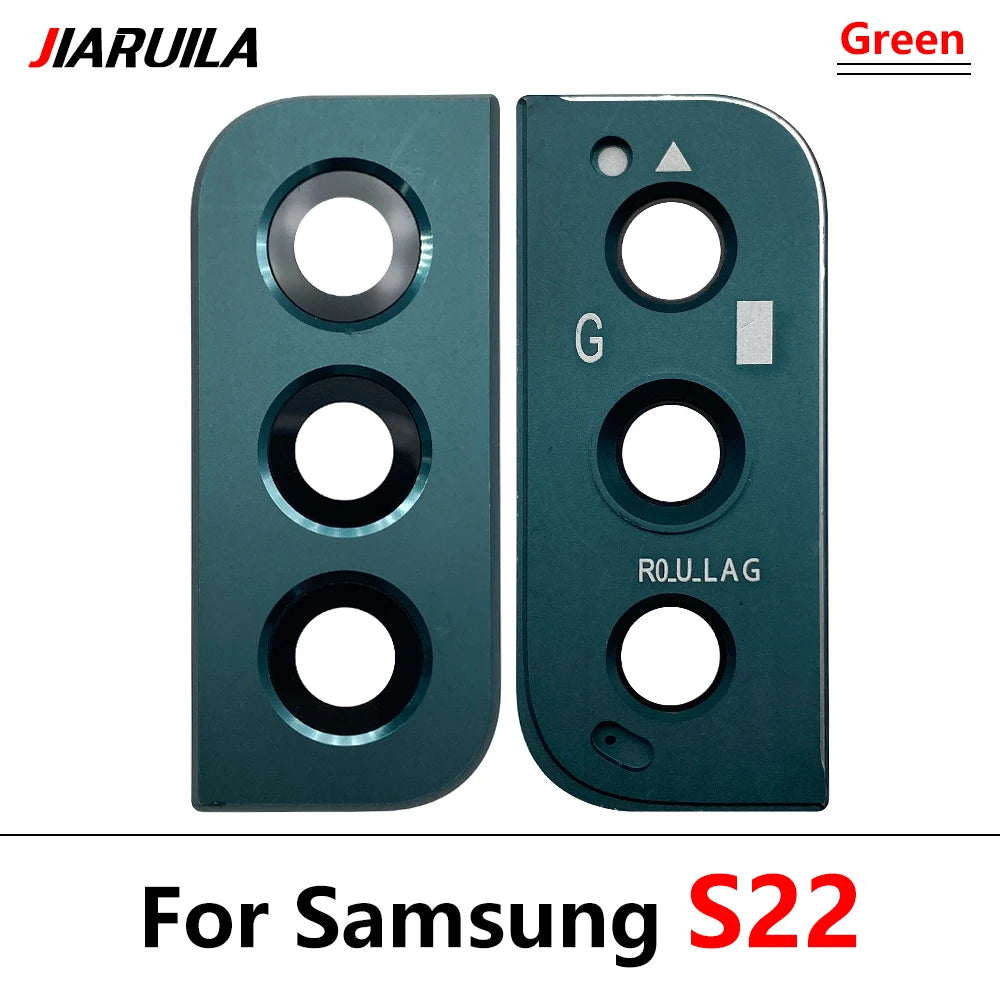 10Pcs/Lot, Rear Camera Glass Lens Back Camera Glass Cover Frame For Samsung S22 S23 Plus Ultra Replacement Parts Samsung phone repair parts