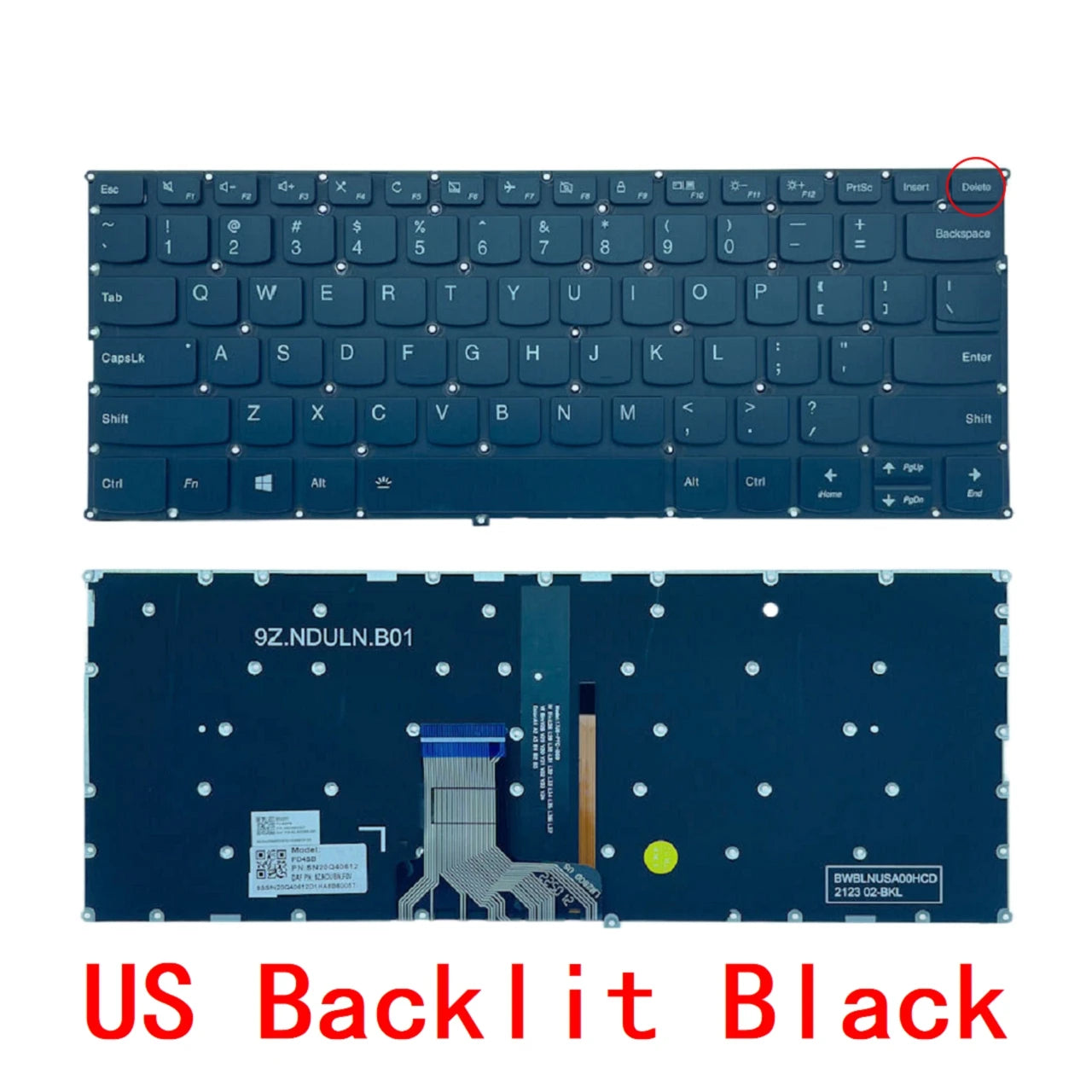 New US Russian Spanish Laptop Backlit Keyboard For Lenovo ideapad 720S-14 720S-14IKB 320s-13 320s-13ikb V530S-14 7000-13 LCM16K8 Lenovo laptop repair parts
