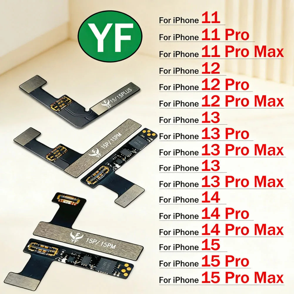 Battery Repair Flex Cable Tag on Built in For iPhone 11 12 13 14 15 Pro Max Plus Mini Battery Remove Warning External Flex Cable iPhone phone repair parts