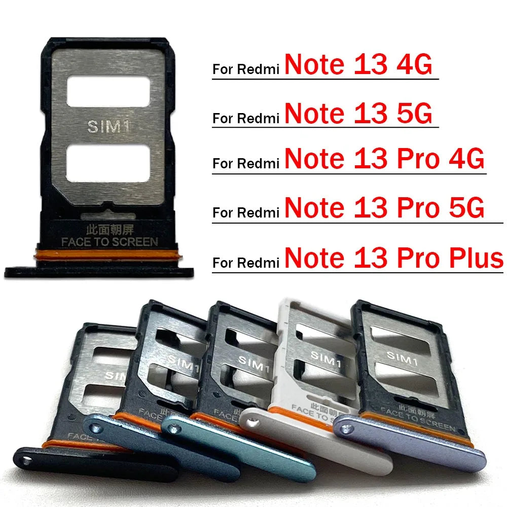 New For Xiaomi Redmi Note 13 Pro Plus 4G 5G SIM Card Tray Slot Holder Adapter Accessories  Xiaomi  Xiao mi phone repair parts