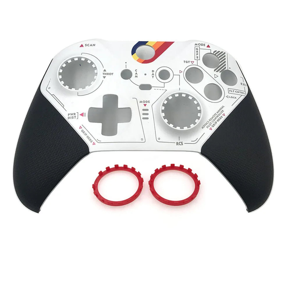 1Set Replacement Housing Shell For Xbox One Elite Series 2 Controller Front Cover Shell Case Faceplate Thumbstick Rings Game console repair parts