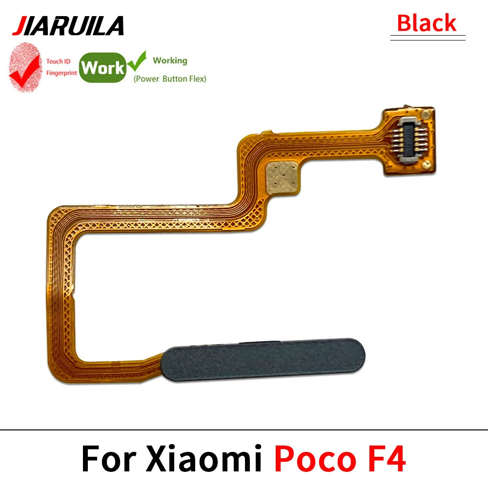 New Fingerprint Flex Cable For Xiaomi Mi Poco F3 F4 GT F5 5G Home Menu Button Key Flex Cable Replacement Parts Xiaomi  Xiao mi phone repair parts
