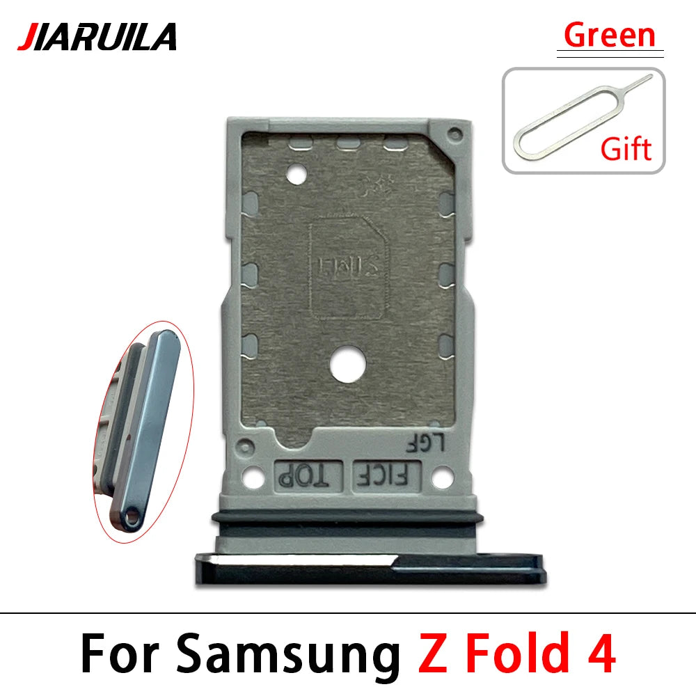 New For Samsung Z Fold 2 3 4 5 6 F916 F926 F936 F946 Micro Nano SIM Card Holder Tray Slot Holder Adapter Socket Samsung phone repair parts