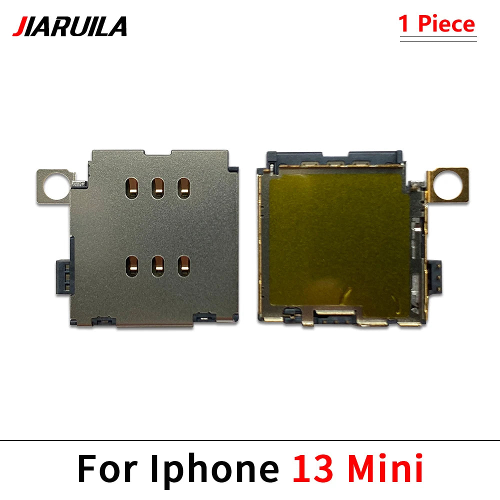 New SIM Card Reader For iPhone 11 12 13 14 15 Pro Max Plus Mini Dual SIM Card Slot Socket Inner Adapter With Flex Cable iPhone phone repair parts