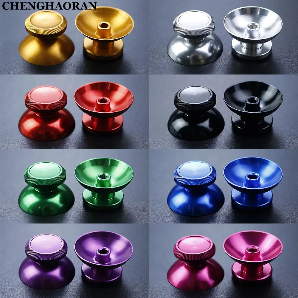 For Xbox 360 Controller 1Pair Aluminum Metal 3D  Analog Joystick Caps Thumb Stick Grip Cap Gamepad Rocker Button Game console repair parts