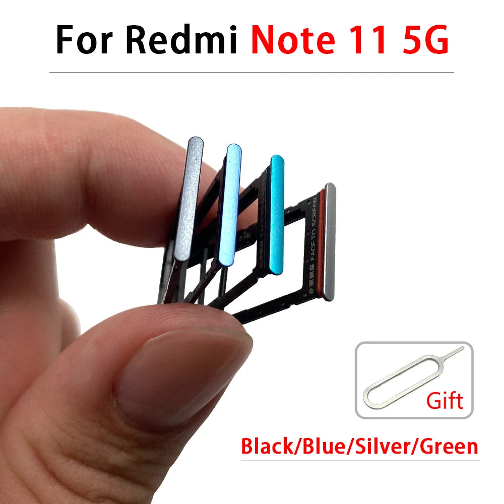 SIM Card Tray Slot Holder Adapter Accessories For Xiaomi Redmi Note 11 11s Pro Plus 4G 5G  Xiaomi  Xiao mi phone repair parts