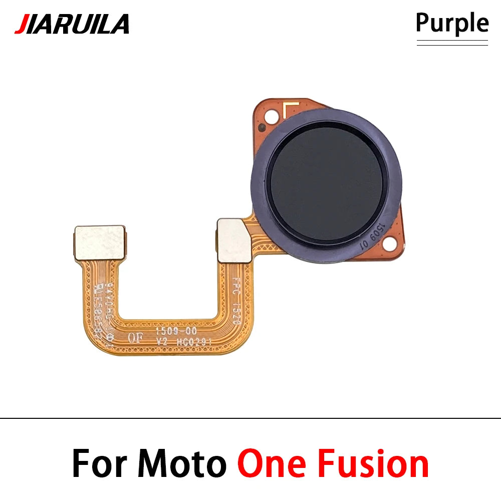 10Pcs, New For Motorola Moto One Vision Action Hyper Macro Fusion Plus Home Button FingerPrint Touch ID Sensor Flex Cable Motorola phone repair parts