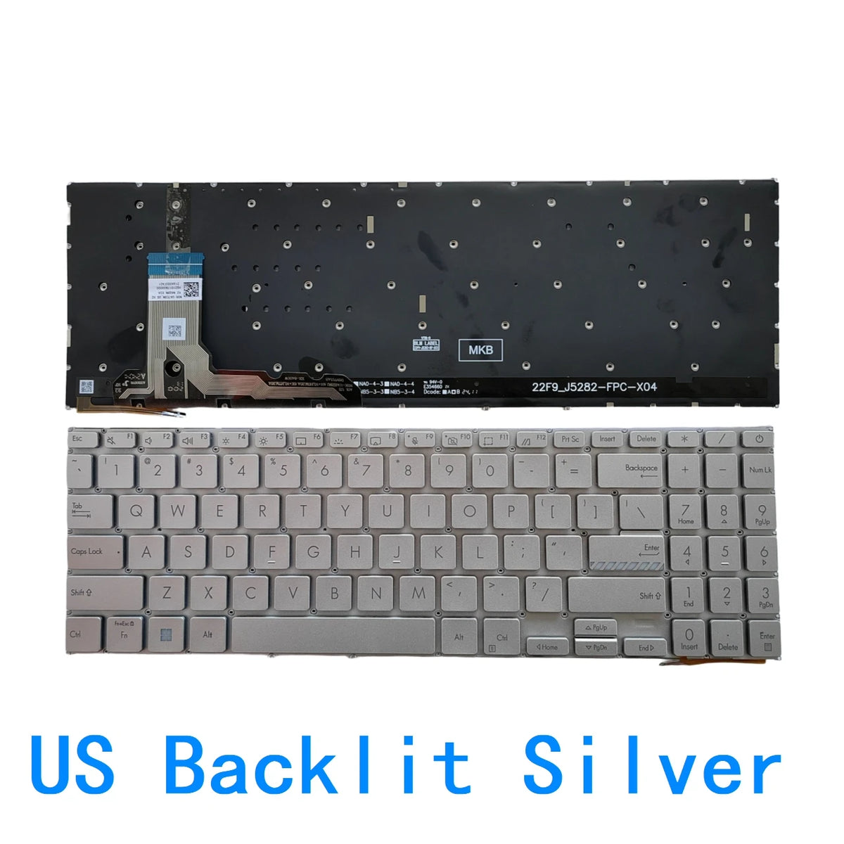 New US Language  Backlit Keyboard For ASUS Vivobook 16X K3605 K3605ZV K3605VC 15X K3504 M3504 S3504 E1504 M3605 ASUS laptop repair parts