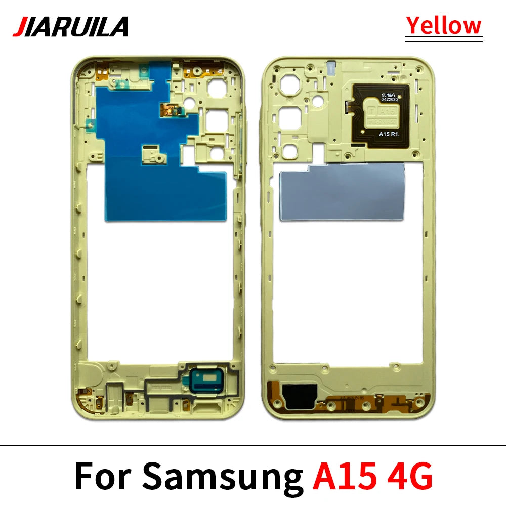 New For Samsung A15 4G A155F / A15 5G A156B / A05 / A05s / A25 5G Housing Middle Frame Bezel Middle Plate Cover Samsung phone repair parts