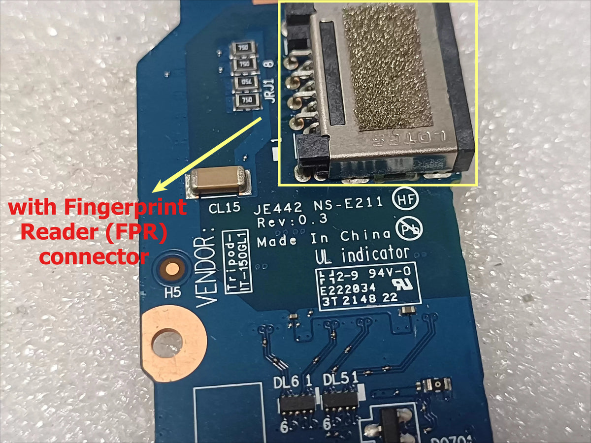 IO/Switch/USB board for Lenovo ThinkPad E14 Gen1 2 3 4 power button NS-D012 FPR NS-C421 NS-D291 NS-E211 NS-D481 NS-E501 Lenovo laptop repair parts