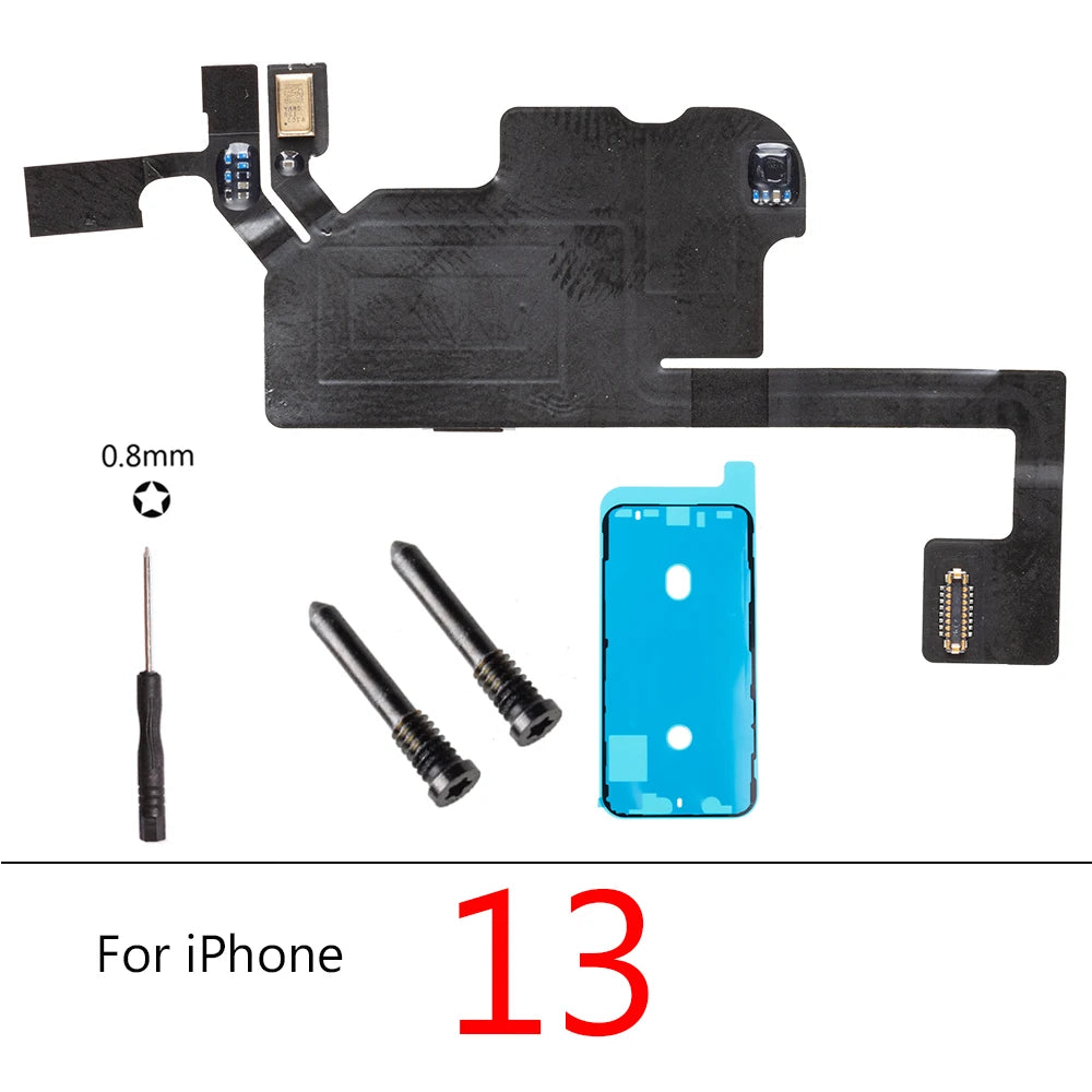 Earpiece Light Sensor Proximity Flex Cable for iPhone 16 Plus 15 ProMax No Speaker Sensor Ribbon iPhone phone repair parts