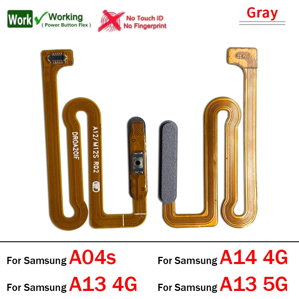 New Fingerprint Sensor Home Return Key Menu Button Flex Cable For Samsung A04s A13 A14 A24 A34 A54 4G 5G Samsung phone repair parts