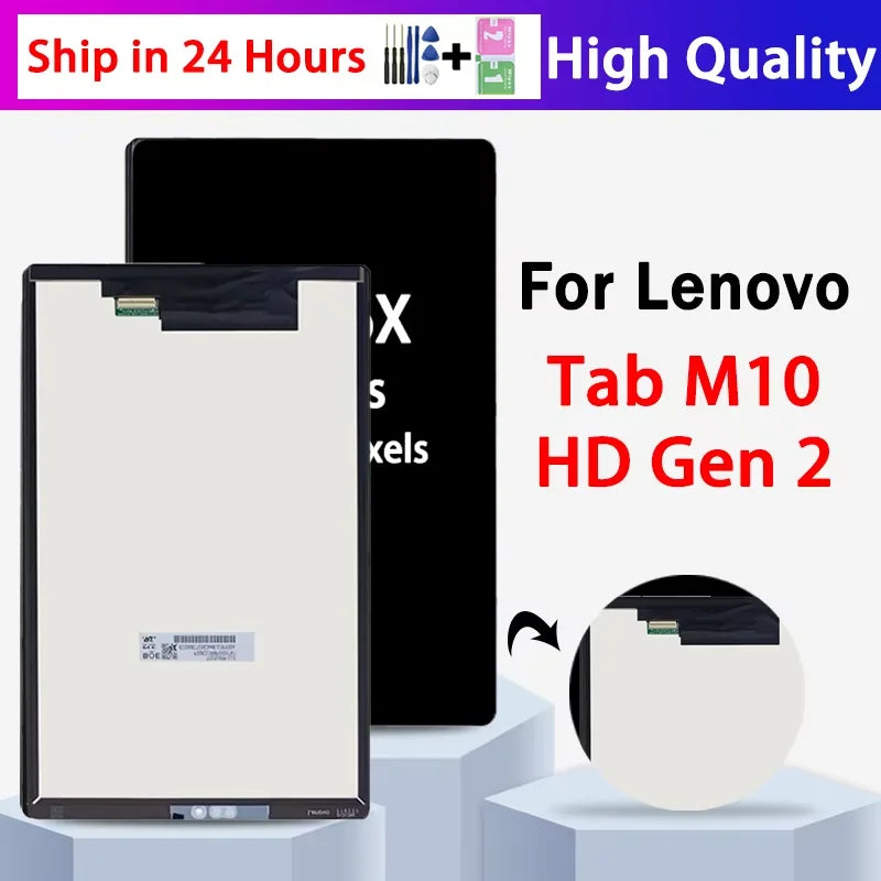10.1"inch New For Lenovo Smart Tab M10 HD 2nd Gen X306 TB-X306X TB-X306F LCD Display Touch Screen Digitizer Assembly Replacement Tablet repair parts
