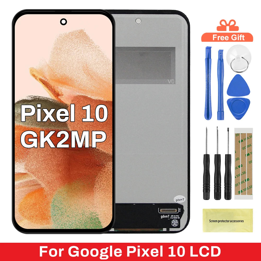 TFT Display For Google Pixel 10 GK2MP GLBW0 GL066 LCD Touch Screen Digitizer Assembly 100% Tested Replacement Parts Google phone repair parts
