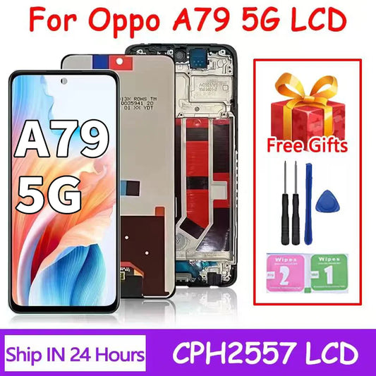 6.72" AAA+ For Oppo A79 5G LCD Display for Oppo A79 LCD Display Touch Screen Digitizer Panel Assembly for Oppo CPH2557 CPH2553 Oppo phone repair parts Realme phone repair parts