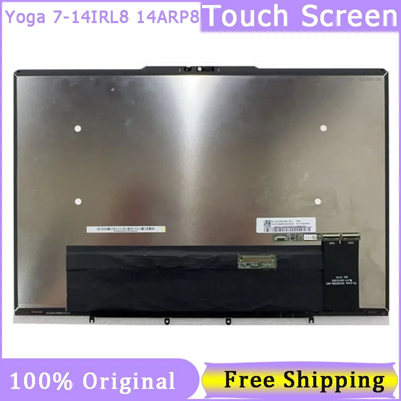 14 Inch Touch Screen For Lenovo Yoga 7 14IRL8 Yoga 7 14ARP8 LCD Display Digitizer Assembly With Frame Lenovo laptop repair parts