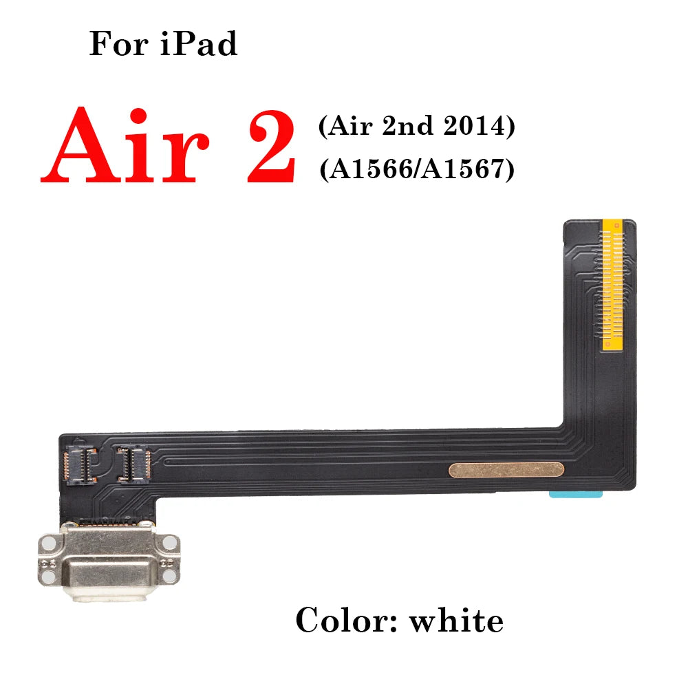 For iPad Air 1 2 3 4 5 6 7 8 9 Charger USB Charing Port Dock Plug Jack Socket Connector Data Flex Cable 2017 2018 2019 2020 2021 iPad tablet repair parts