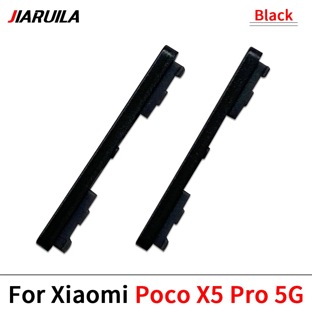 10Pcs/Lot, Side Keys Key Power and Volume Buttons For Xiaomi Poco X4 X5 X6 Pro 5G Replacement Parts  Xiaomi  Xiao mi phone repair parts